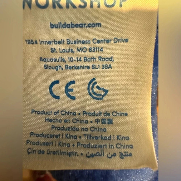 Build A Bear Marvel Captain America Plush Bear 17” Blue Avengers Stuffed Animal - Picture 9 of 9